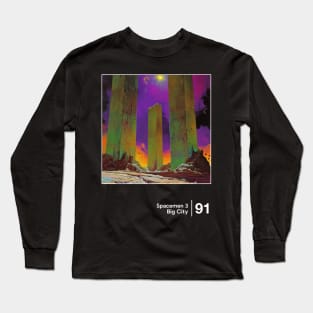 Big City - Minimal Style Graphic Design Artwork Long Sleeve T-Shirt